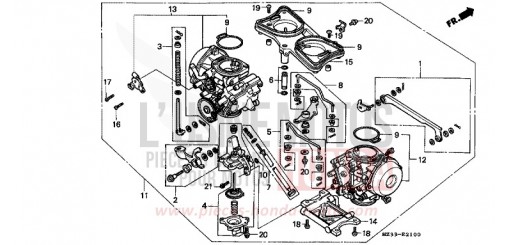 CARBURATEUR (ENS.) GL1500AR de 1994
